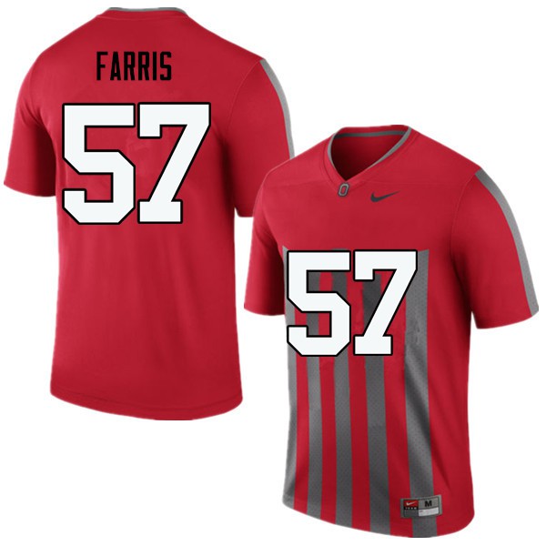 Ohio State Buckeyes #57 Chase Farris Men Football Jersey Throwback OSU81461
